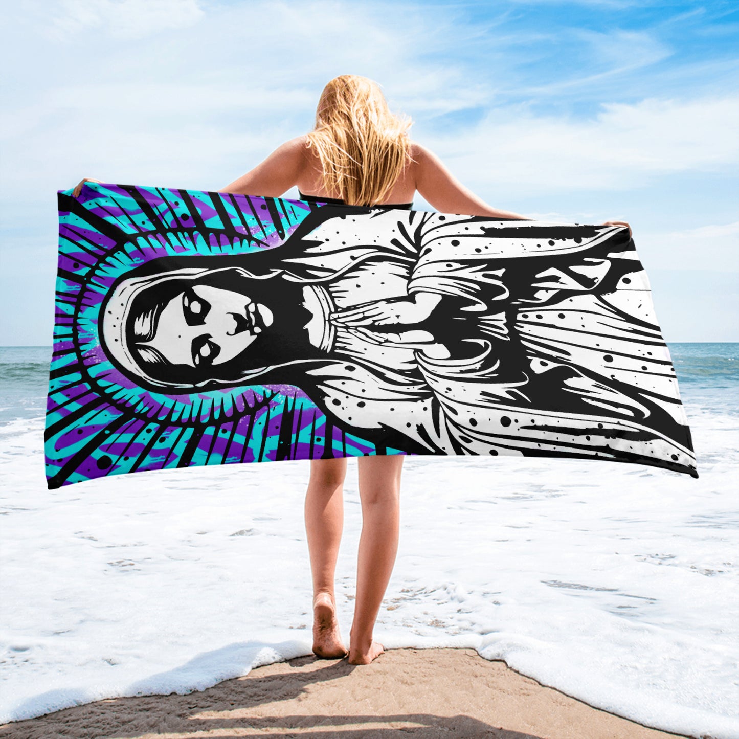 Beach Towel - Holy Mary