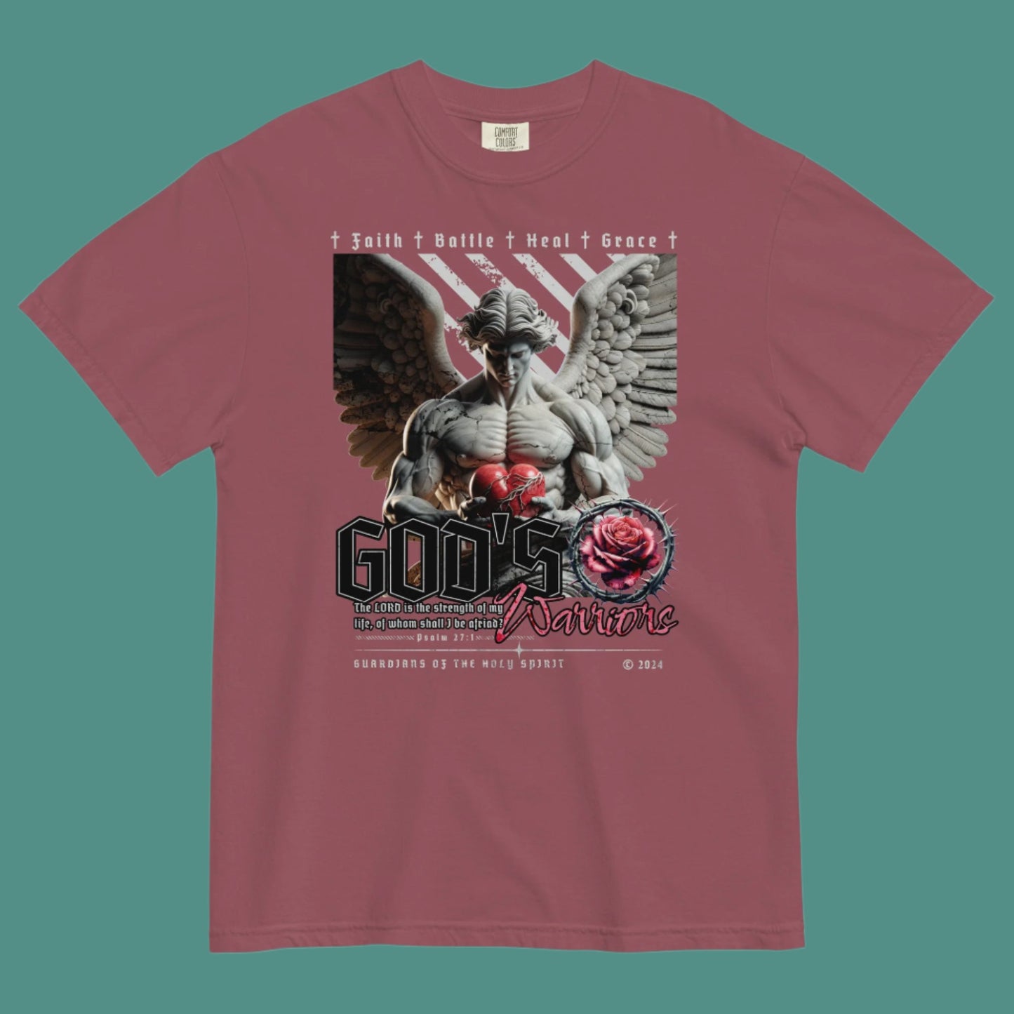 God's Warriors - Unisex Heavyweight T-shirt | Christian Streetwear, Christian Apparel