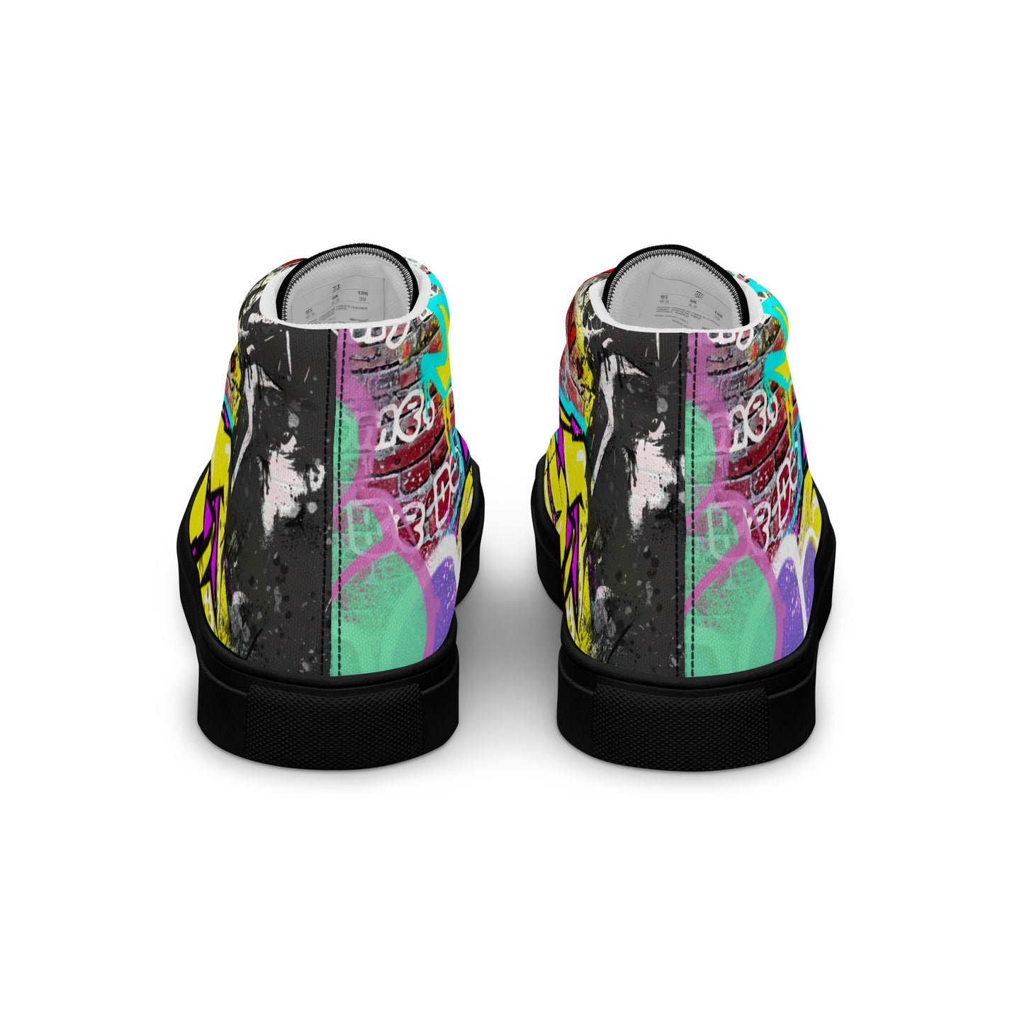 Jesus Graffiti High Top Canvas Sneakers - Women's