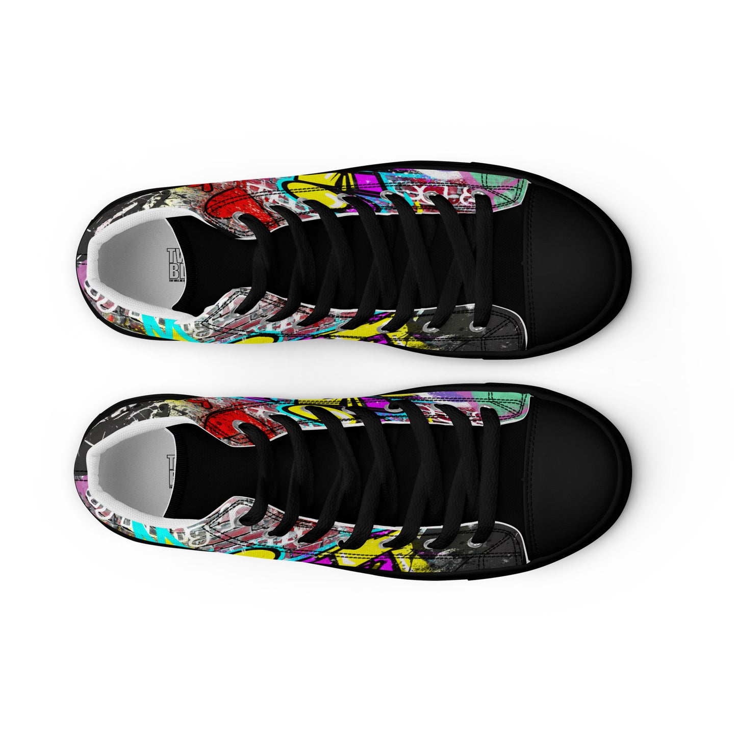 Jesus Graffiti High Top Canvas Sneakers - Women's