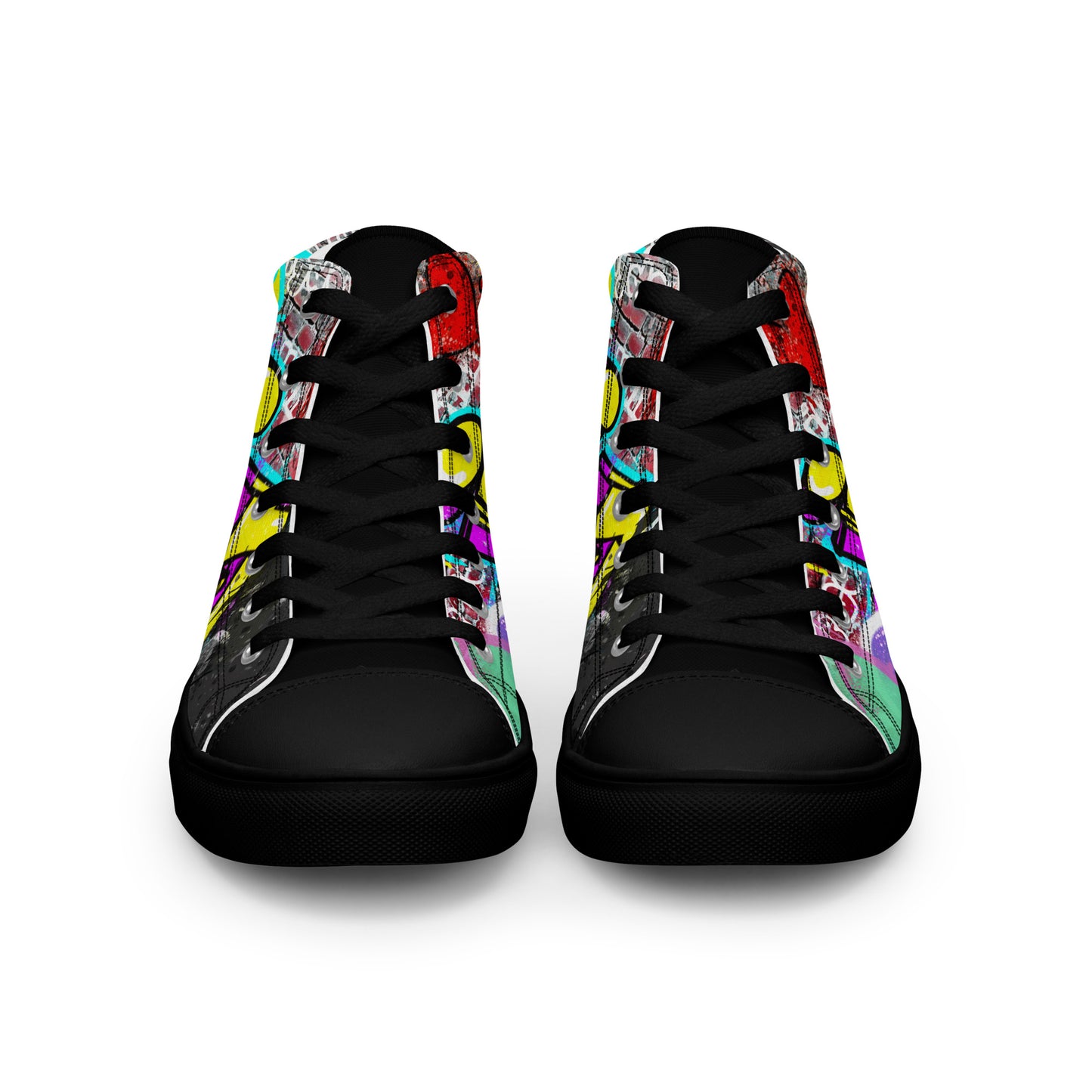 Jesus Graffiti High Top Canvas Sneakers - Women's