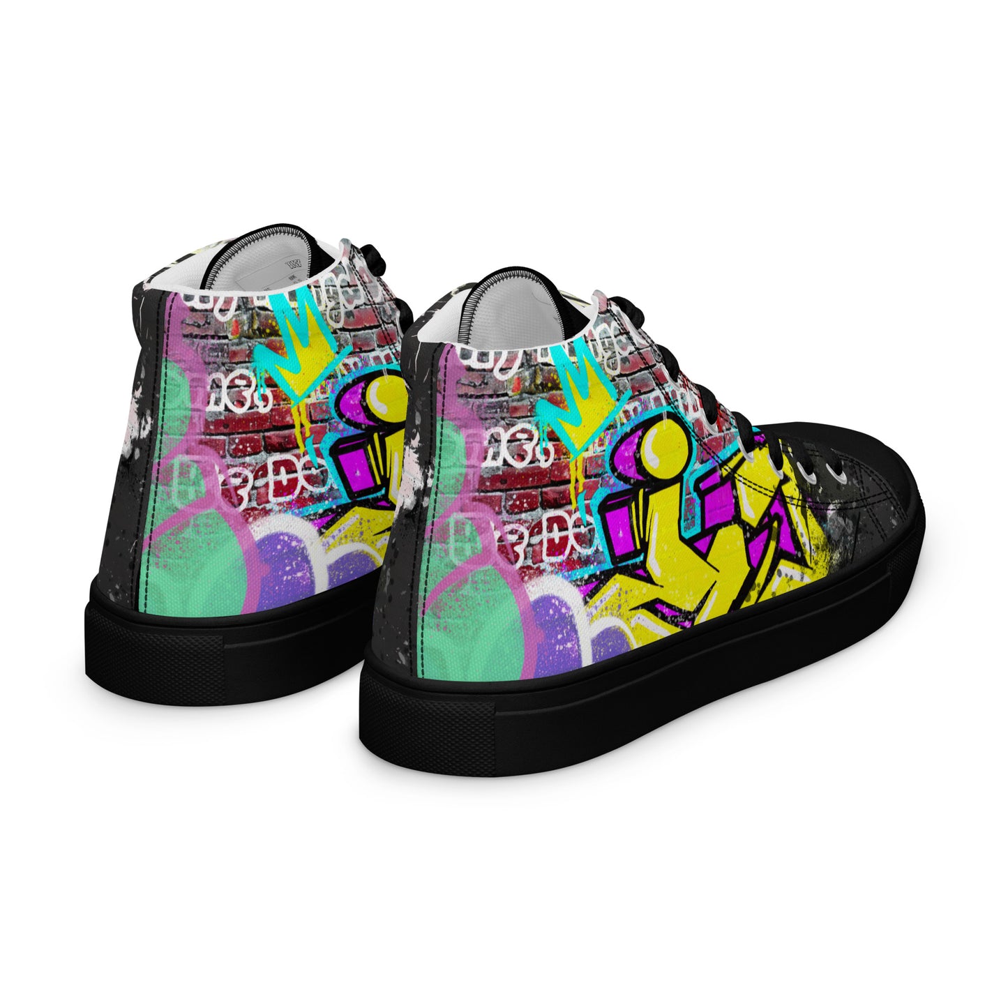 Jesus Graffiti High Top Canvas Sneakers - Women's