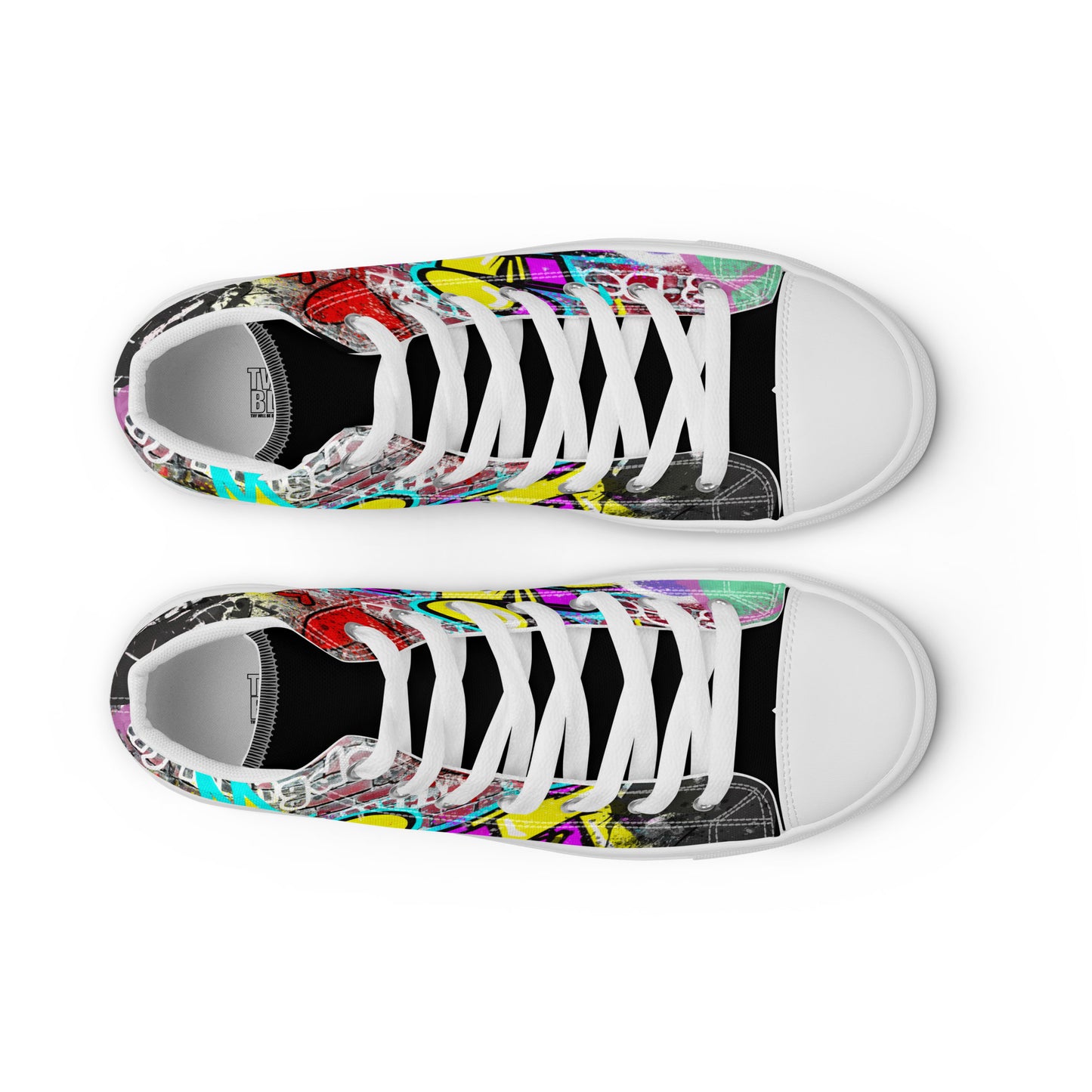 Jesus Graffiti High Top Canvas Sneakers - Women's