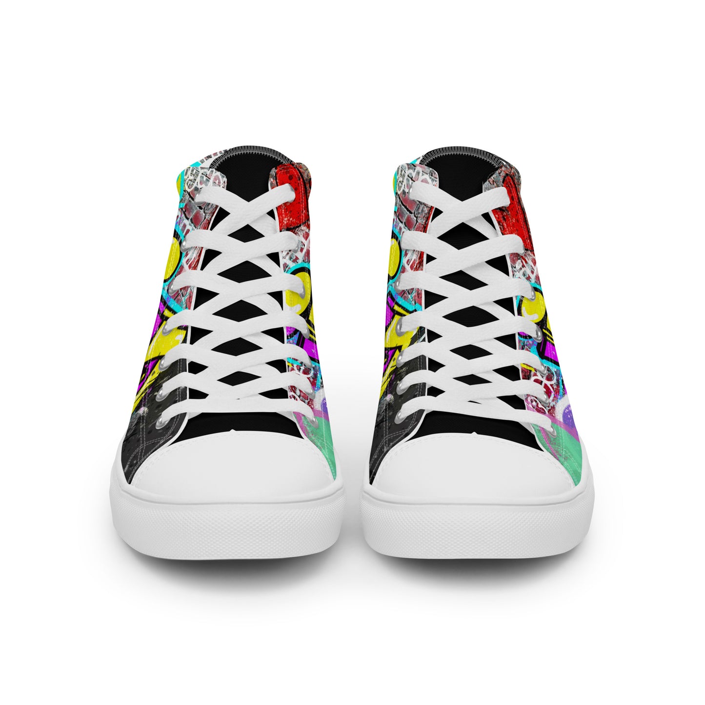 Jesus Graffiti High Top Canvas Sneakers - Women's